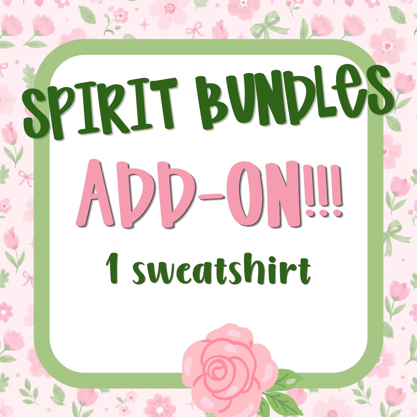 Sweatshirt Add-on to Bundle